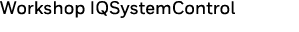 Workshop IQSystemControl