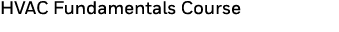 HVAC Fundamentals Course 