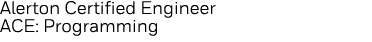 Alerton Certified Engineer ACE: Programming