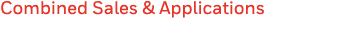 Combined Sales & Applications 
