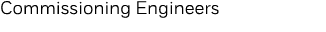 Commissioning Engineers