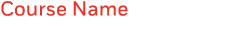 Course Name