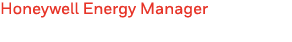Honeywell Energy Manager 