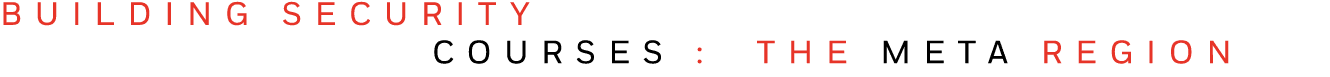 BUILDING SECURITY    COURSES : THE META REGION