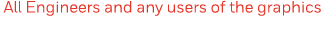  All Engineers and any users of the graphics