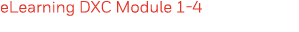 eLearning DXC Module 1-4