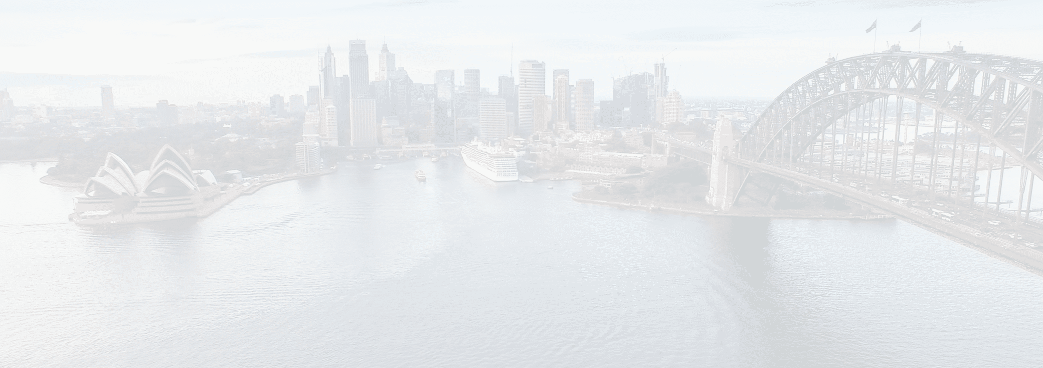 Sydney Harbour Bridge aerial view 