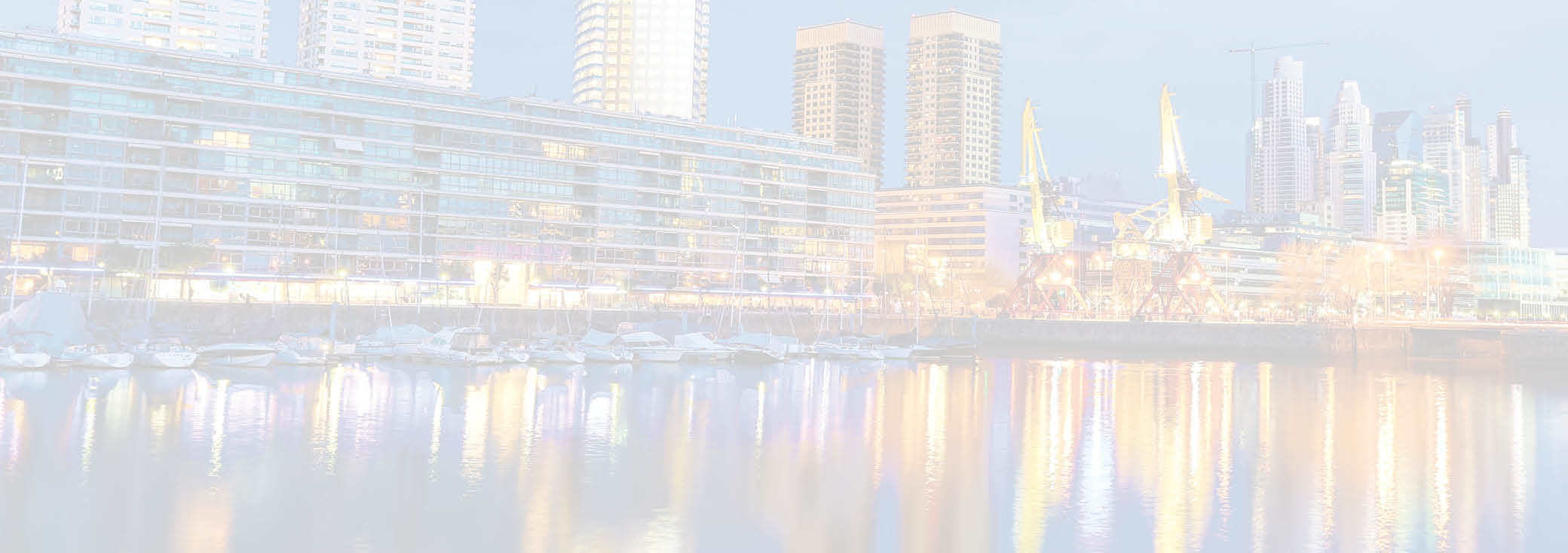 The famous neighborhood of Puerto Madero in Buenos Aires, Argentina at night  